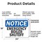 Signmission Emergency Boiler Shutoff, 24 in W x Rectangle, Plastic OS-2PACK-NS-P-1824-L-11769 - alternate 2